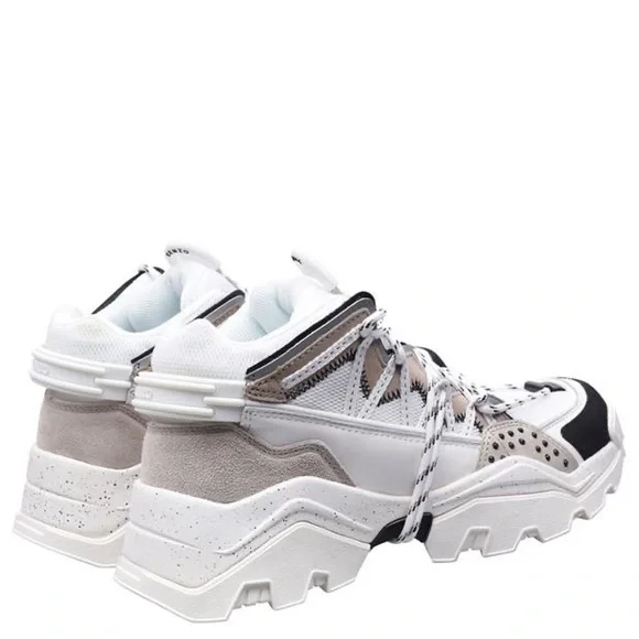 Kenzo Unisex’s Women’s Inka Chunky Speckled Wraparound-Lace Sneakers Euro 42 - Picture 7 of 16